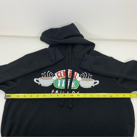 Friends Central Perk Jet Black Graphic Print Soft Hoodie From Kohls Nwt Sz Small - Picture 15 of 16